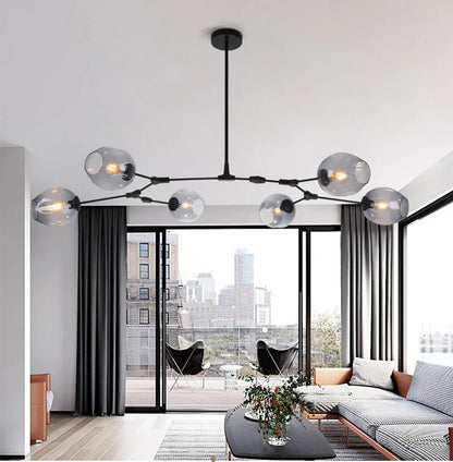 Verthara Premium Luxury Branch & Glass Molecular Chandelier
