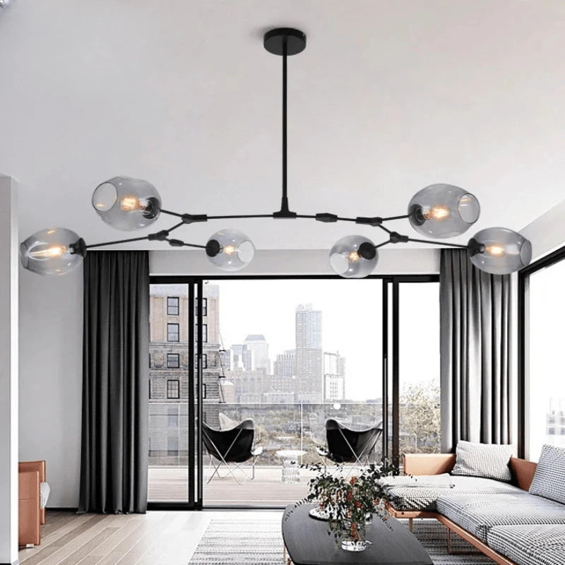 Verthara Premium Luxury Branch & Glass Molecular Chandelier