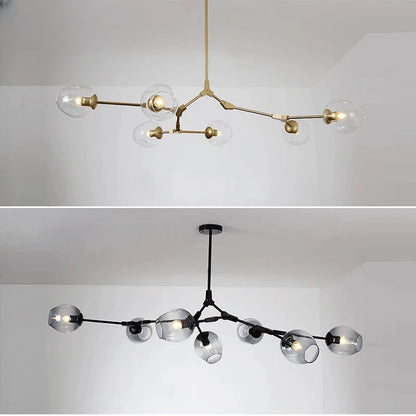 Verthara Premium Luxury Branch & Glass Molecular Chandelier