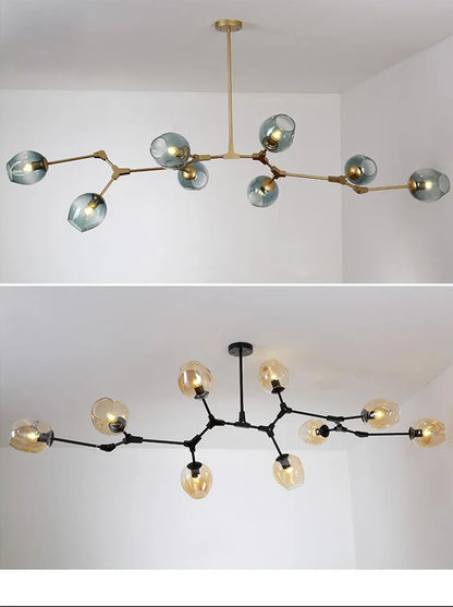 Verthara Premium Luxury Branch & Glass Molecular Chandelier