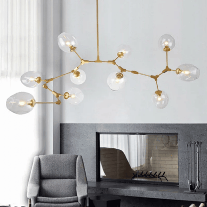 Verthara Premium Luxury Branch & Glass Molecular Chandelier
