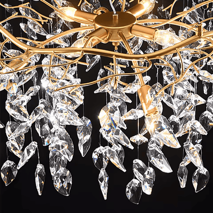 Verthara Premium Luxury K9 Crystal LED Pendant Chandelier Dimmable