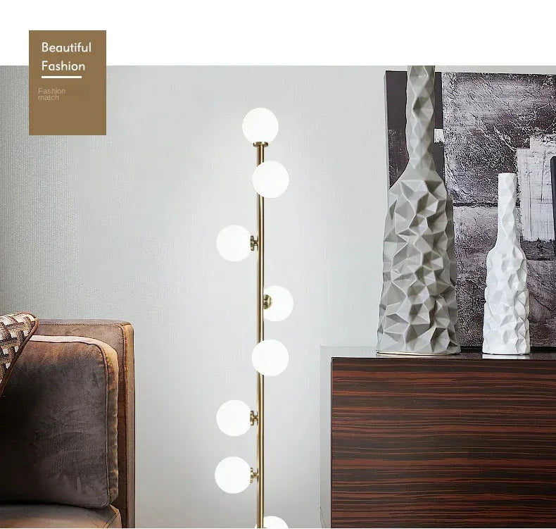 Verthara Premium Magic Beans Glass Ball Floor Lamp