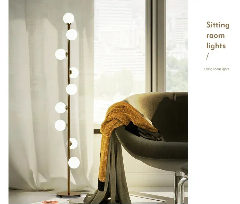 Verthara Premium Magic Beans Glass Ball Floor Lamp