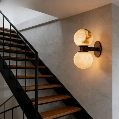 Verthara Premium Marble Bedside Wall Sconce