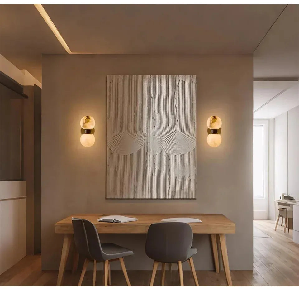 Verthara Premium Marble Bedside Wall Sconce