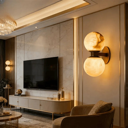 Verthara Premium Marble Bedside Wall Sconce