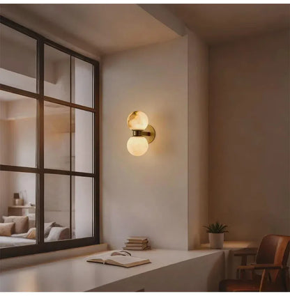 Verthara Premium Marble Bedside Wall Sconce