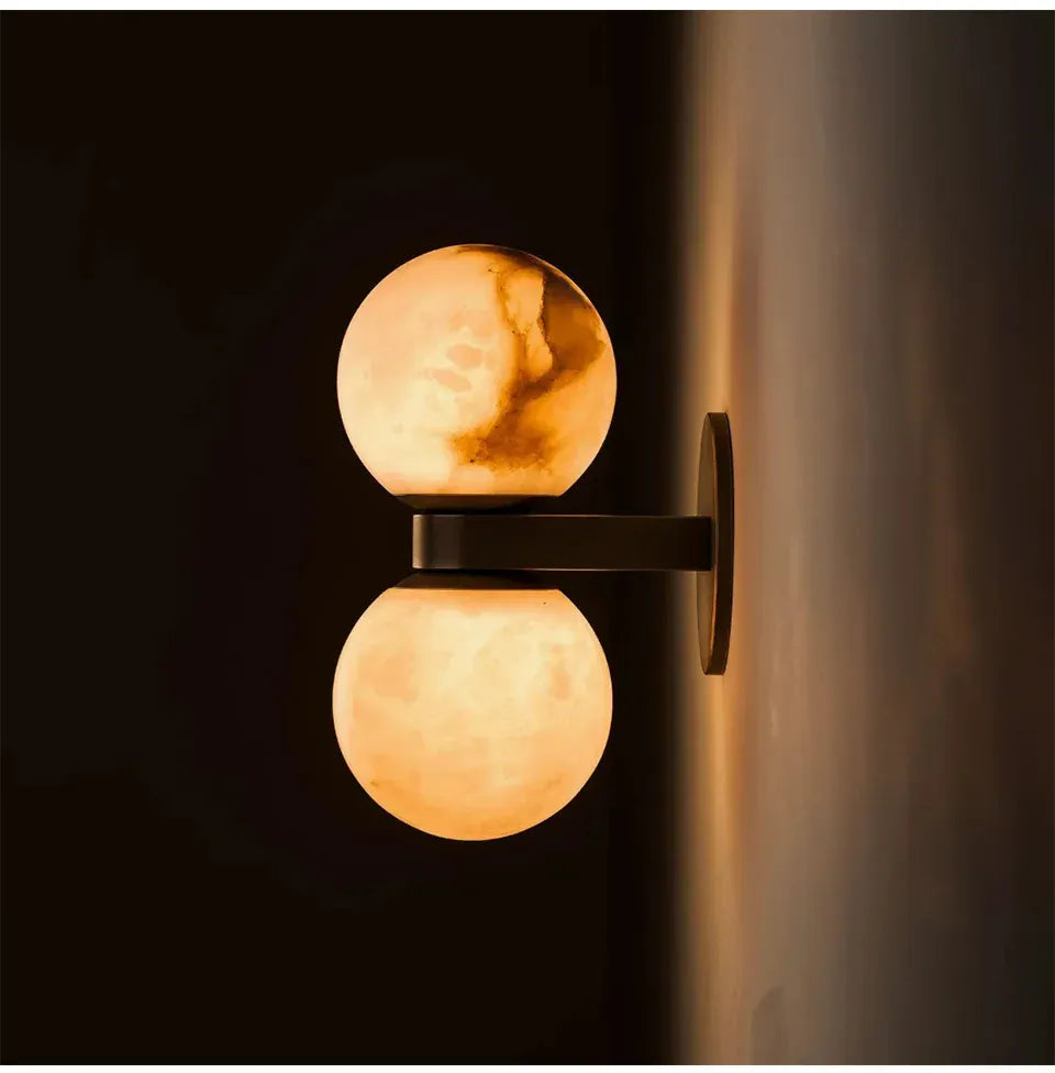 Verthara Premium Marble Bedside Wall Sconce