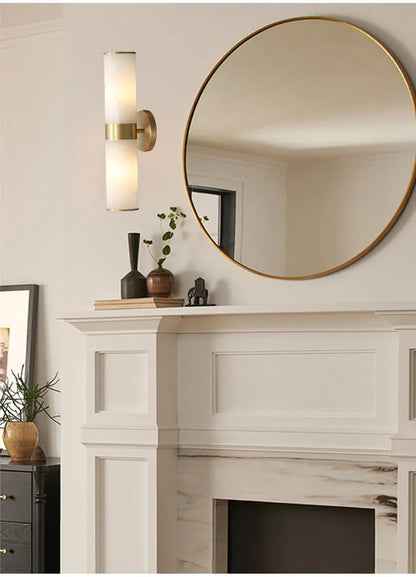 Verthara Premium Marble & Black Gold E27 Wall Sconce