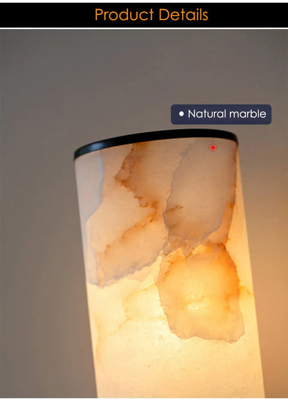 Verthara Premium Marble & Black Gold E27 Wall Sconce