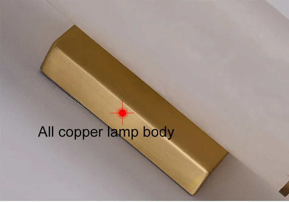 Verthara Premium Marble & Copper Gold Wall Sconce