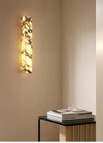 Verthara Premium Marble Cuboid LED Wall Sconce