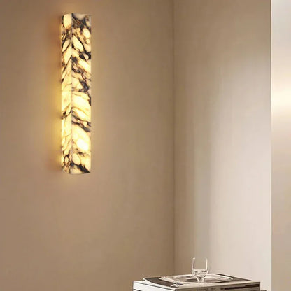 Verthara Premium Marble Cuboid LED Wall Sconce