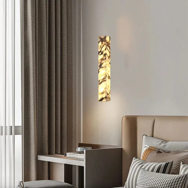 Verthara Premium Marble Cuboid LED Wall Sconce