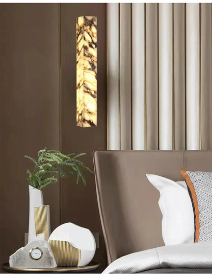 Verthara Premium Marble Cuboid LED Wall Sconce