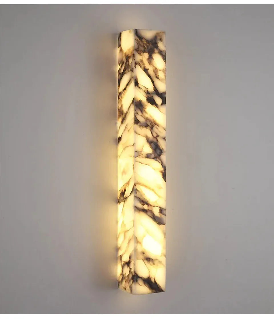 Verthara Premium Marble Cuboid LED Wall Sconce