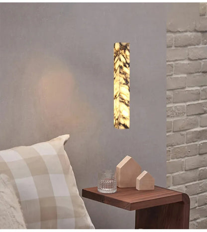 Verthara Premium Marble Cuboid LED Wall Sconce