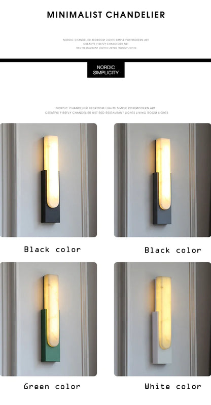 Verthara Premium Marble LED Wall Sconce