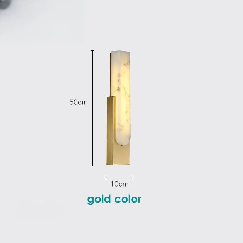Verthara Premium Marble LED Wall Sconce gold