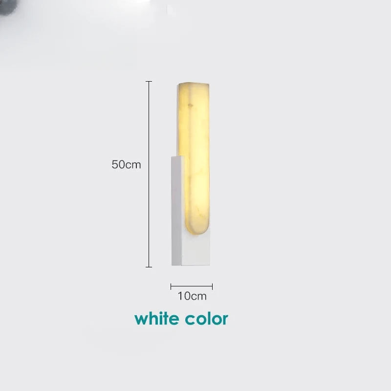Verthara Premium Marble LED Wall Sconce white