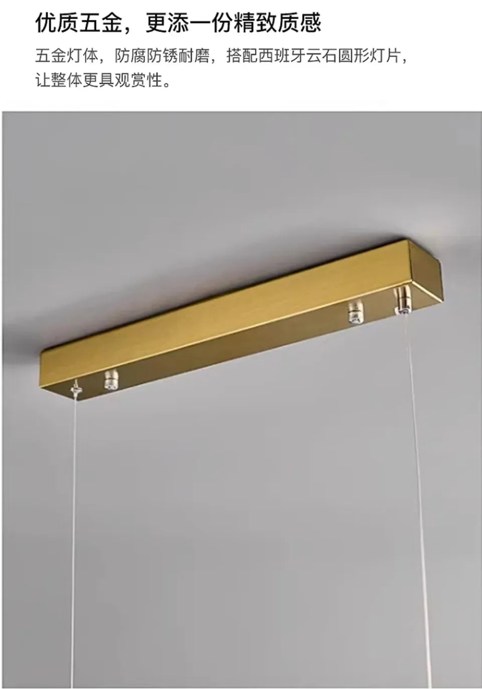 Verthara Premium Marble Linear Pendant Light