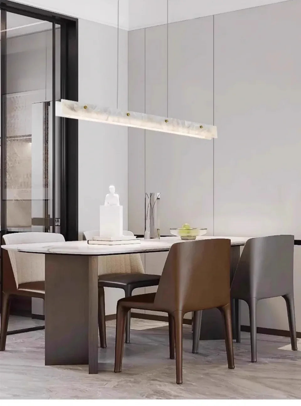 Verthara Premium Marble Linear Pendant Light