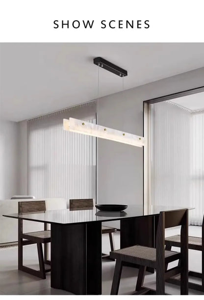 Verthara Premium Marble Linear Pendant Light