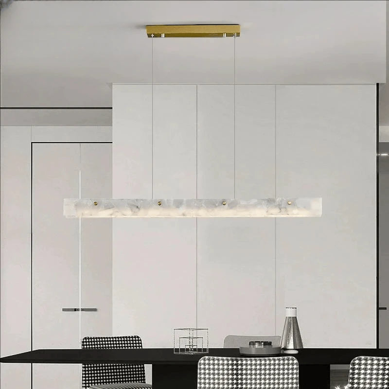 Verthara Premium Marble Linear Pendant Light