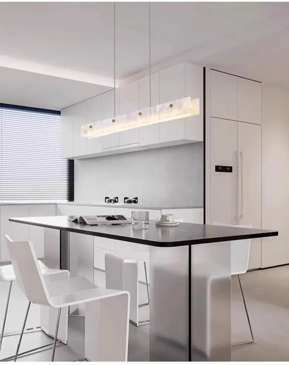 Verthara Premium Marble Linear Pendant Light