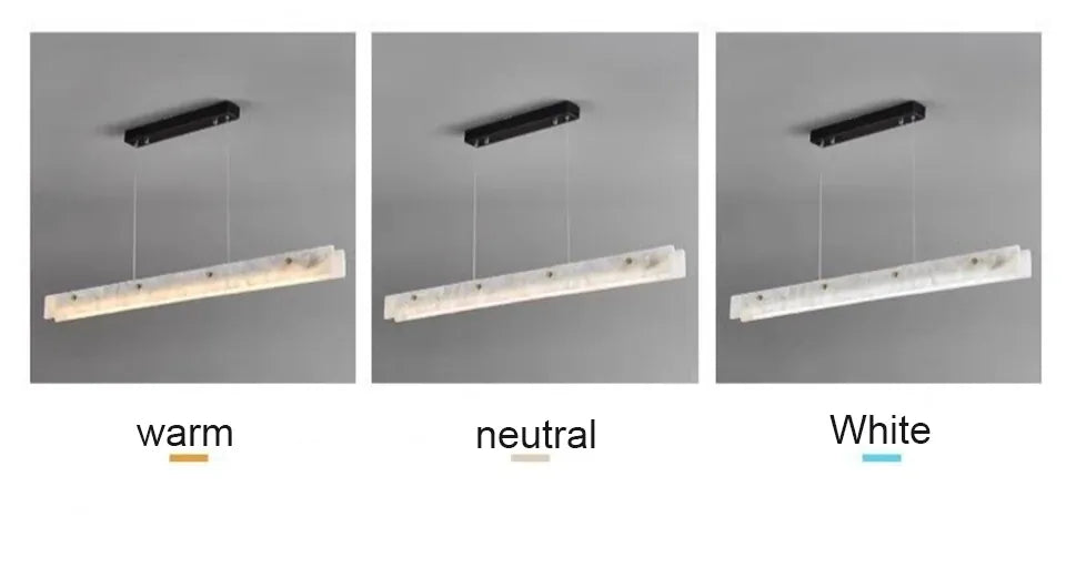 Verthara Premium Marble Linear Pendant Light