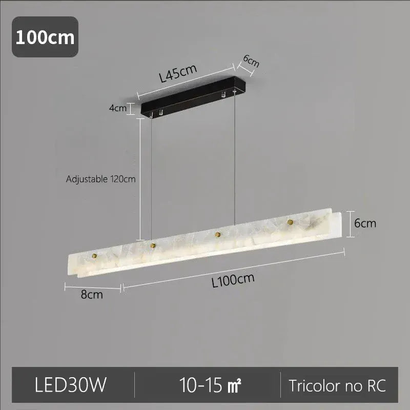Verthara Premium Marble Linear Pendant Light