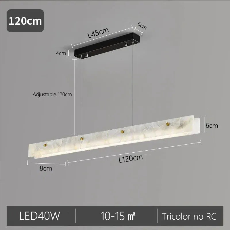 Verthara Premium Marble Linear Pendant Light