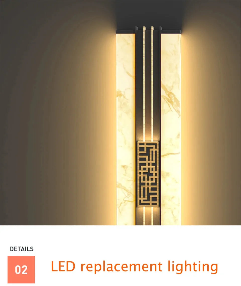 Verthara Premium Marble Outdoor Porch Wall Light