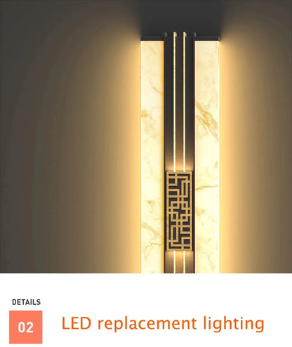 Verthara Premium Marble Outdoor Porch Wall Light
