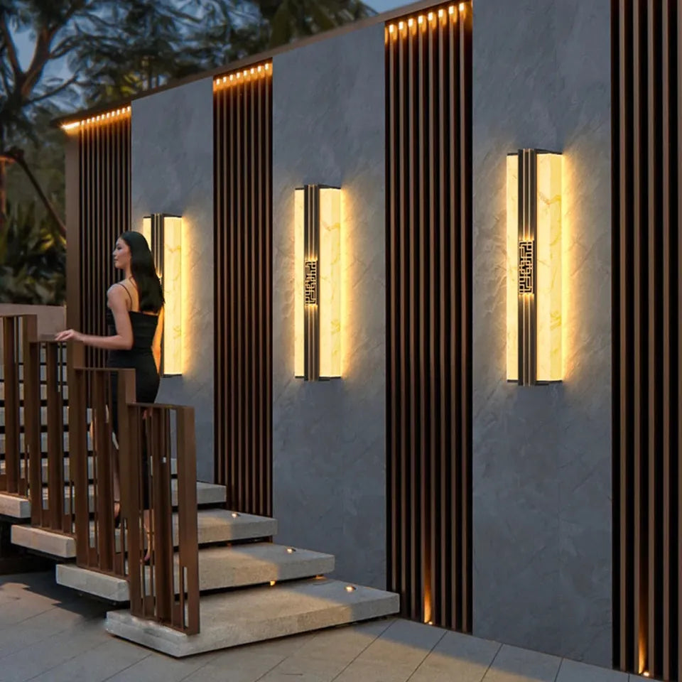Verthara Premium Marble Outdoor Porch Wall Light