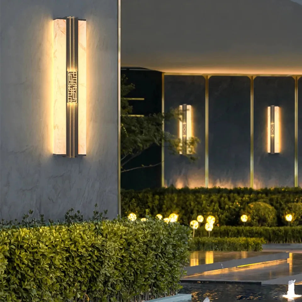 Verthara Premium Marble Outdoor Porch Wall Light
