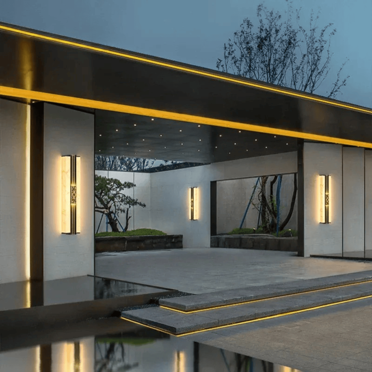 Verthara Premium Marble Outdoor Porch Wall Light