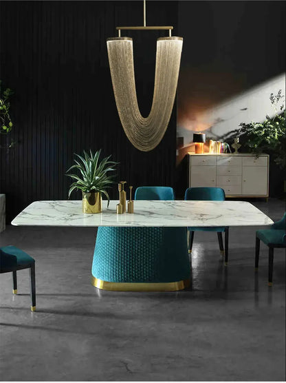 Verthara Premium Metal Tassel Rose Gold Chandelier