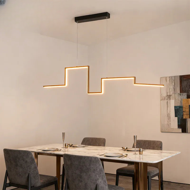 Verthara Premium Minimalist Black Geometric Pendant Light