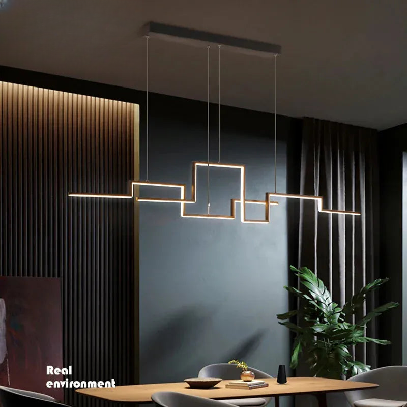 Verthara Premium Minimalist Black Geometric Pendant Light