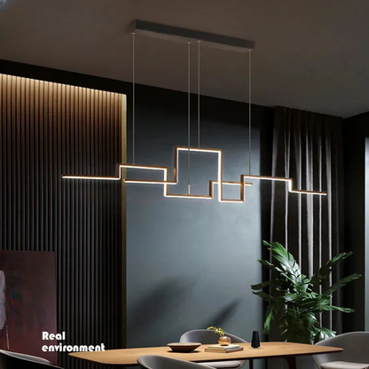 Verthara Premium Minimalist Black Geometric Pendant Light