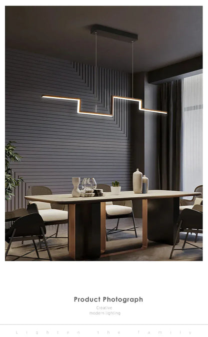 Verthara Premium Minimalist Black Geometric Pendant Light