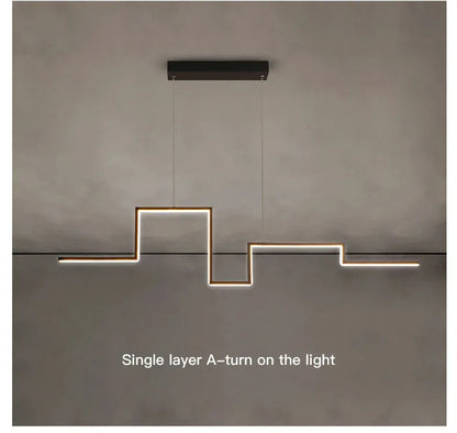 Verthara Premium Minimalist Black Geometric Pendant Light