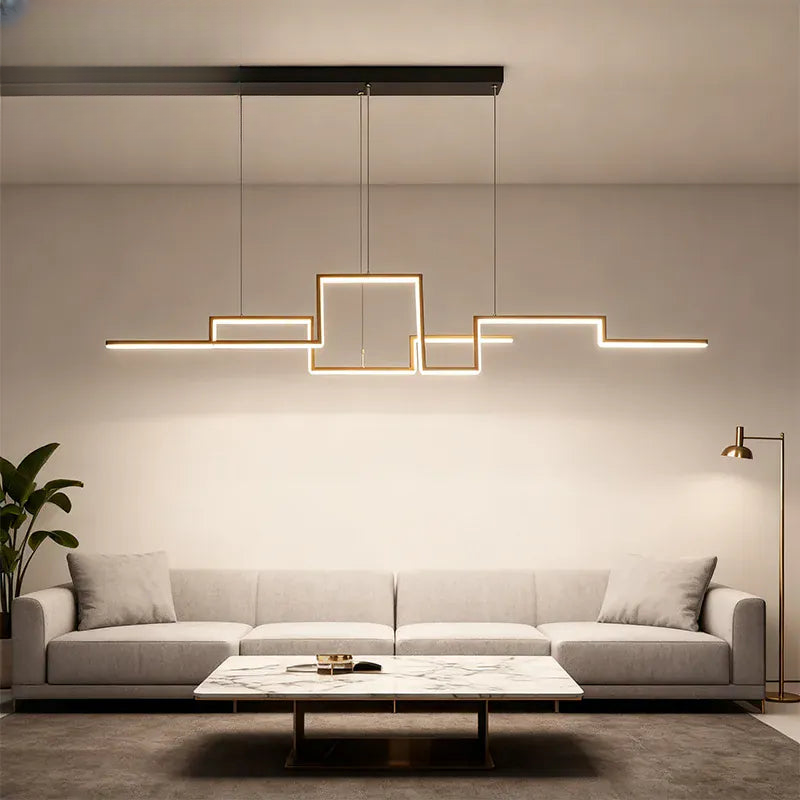 Verthara Premium Minimalist Black Geometric Pendant Light