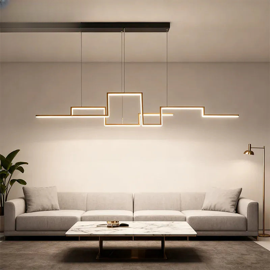 Verthara Premium Minimalist Black Geometric Pendant Light