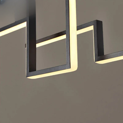 Verthara Premium Minimalist Black Geometric Pendant Light