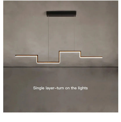 Verthara Premium Minimalist Black Geometric Pendant Light