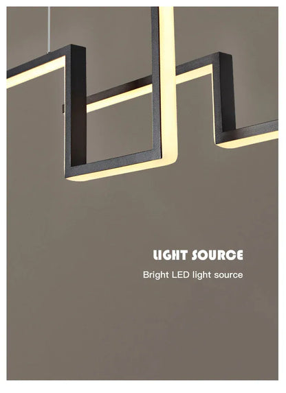 Verthara Premium Minimalist Black Geometric Pendant Light