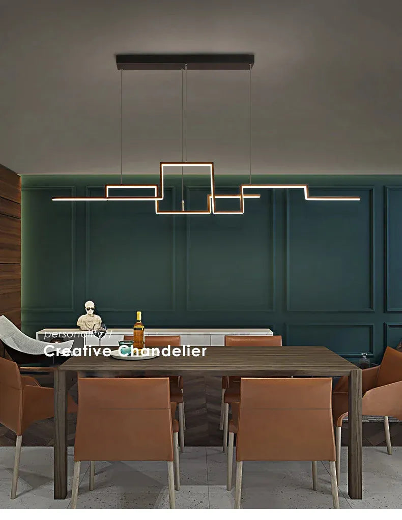 Verthara Premium Minimalist Black Geometric Pendant Light
